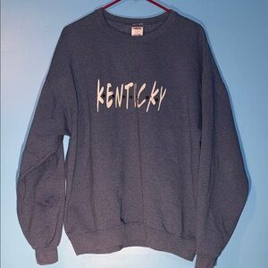Jerzees Kentucky Graphic Crewneck Sweater - Dark Gray
